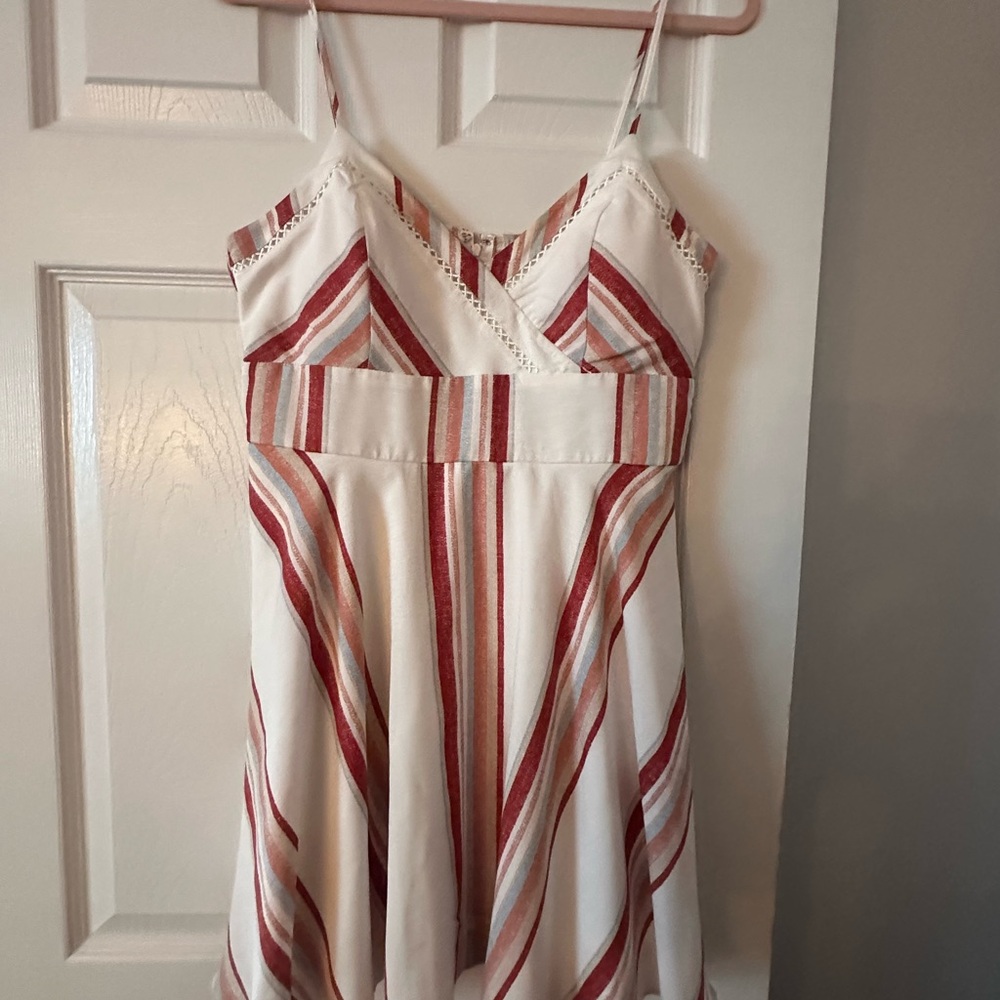 Striped Spaghetti Strap Dress